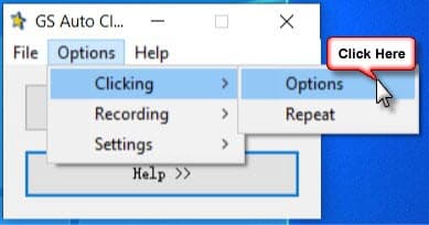 Clicking Options