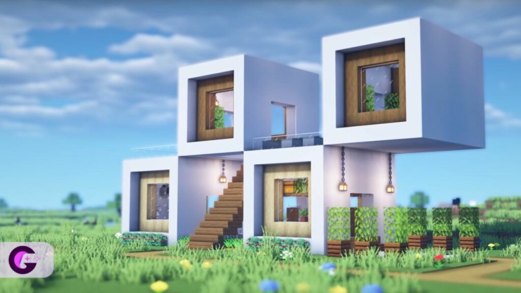 Cubical house Minecraft