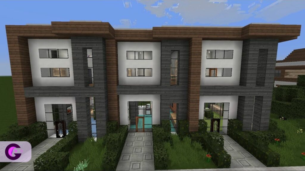 Duplex modern house Minecraft