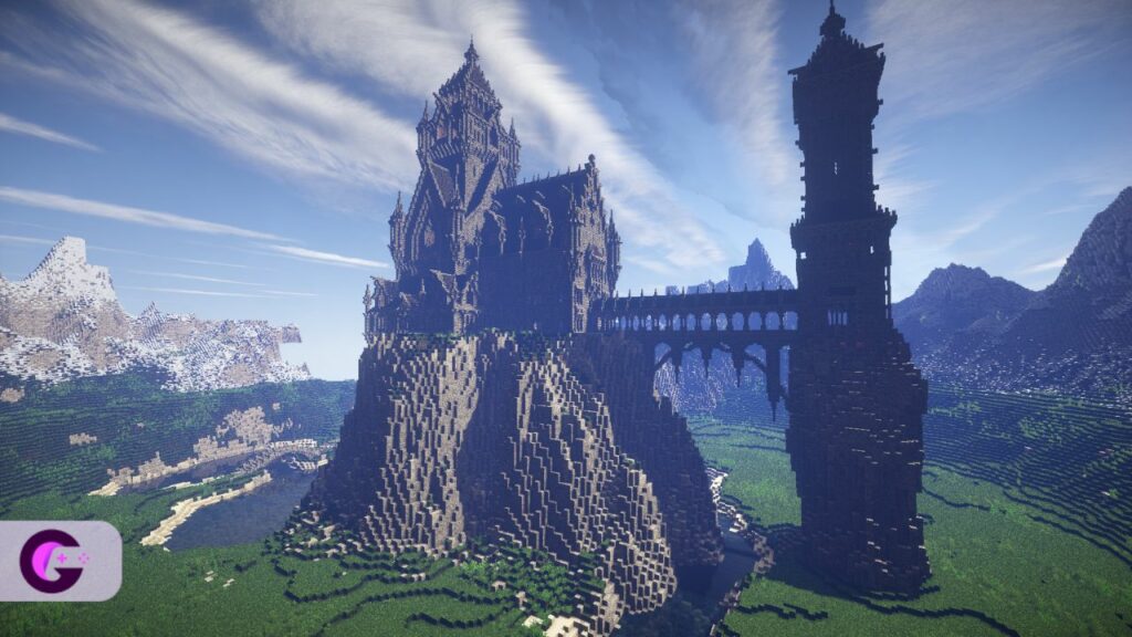Mountain castle Minecraft