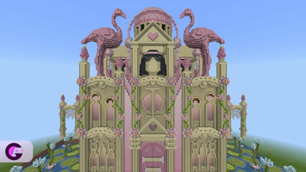 Pink castle Minecraft
