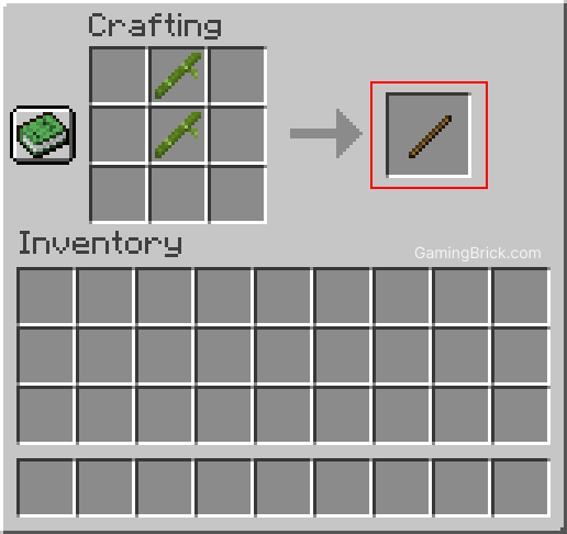 How to make a stick in Minecraft