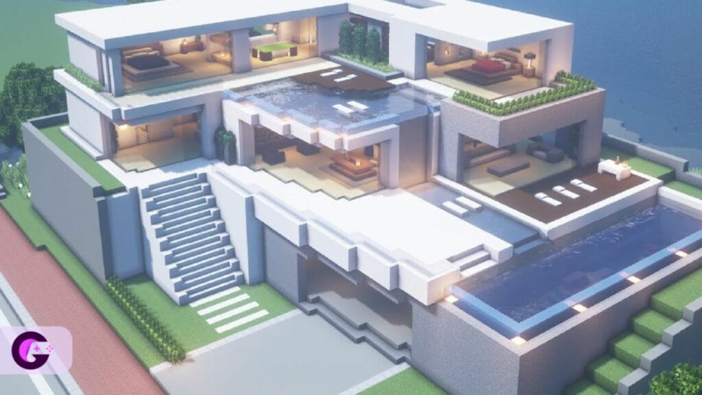 Modern villa Minecraft