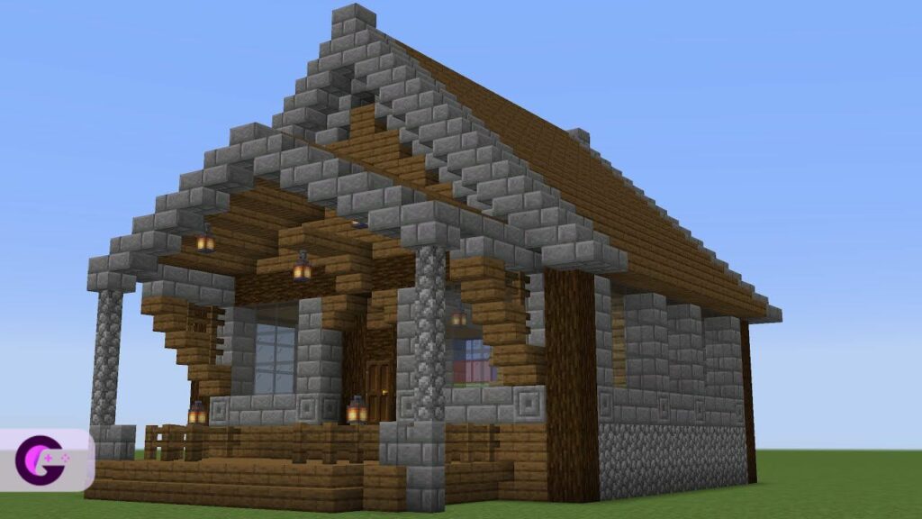 Stone hut Minecraft