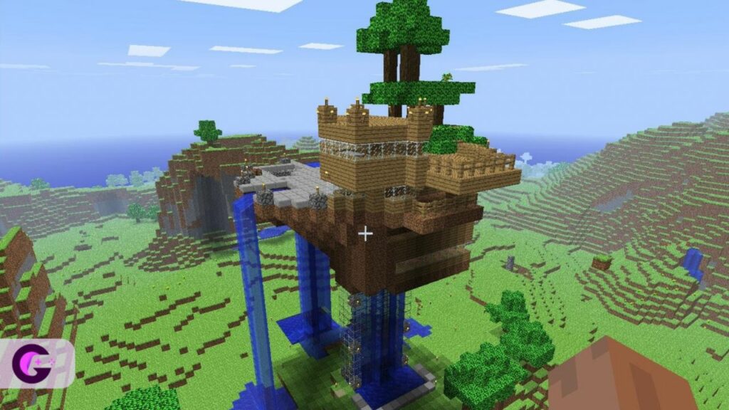 Waterfall House Minecraft