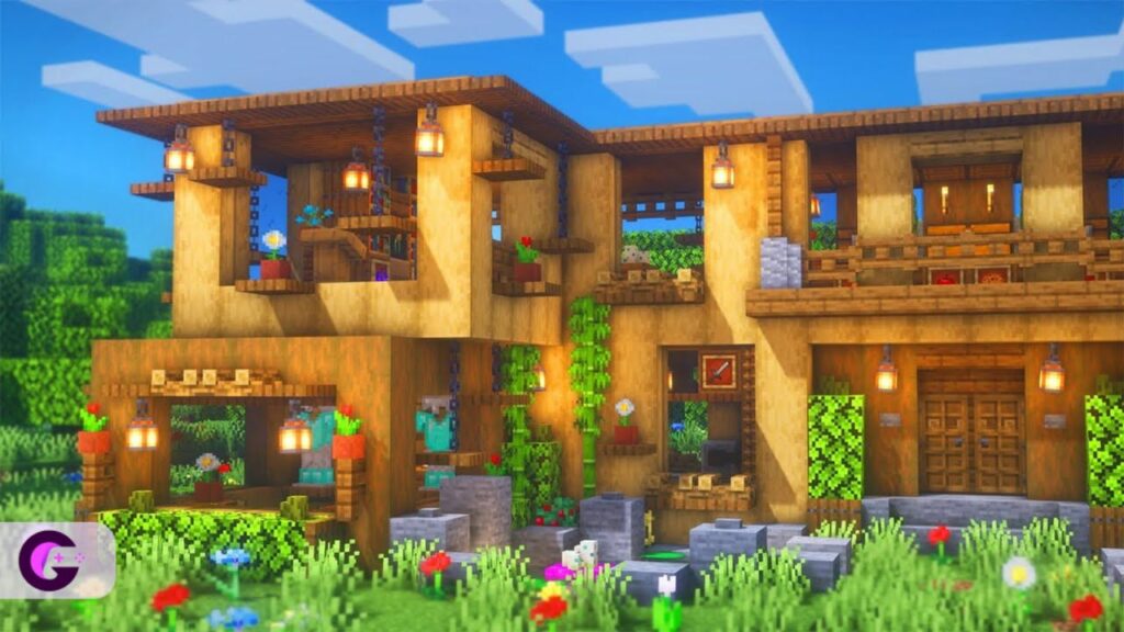 Minecraft Wooden villa